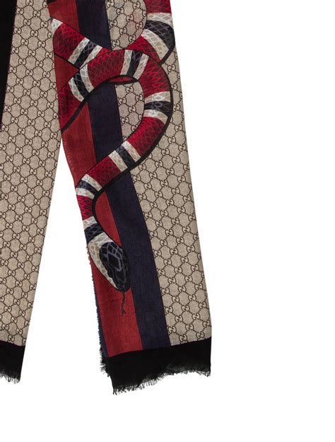 gucci silk scarf with snake|Gucci scarf unisex.